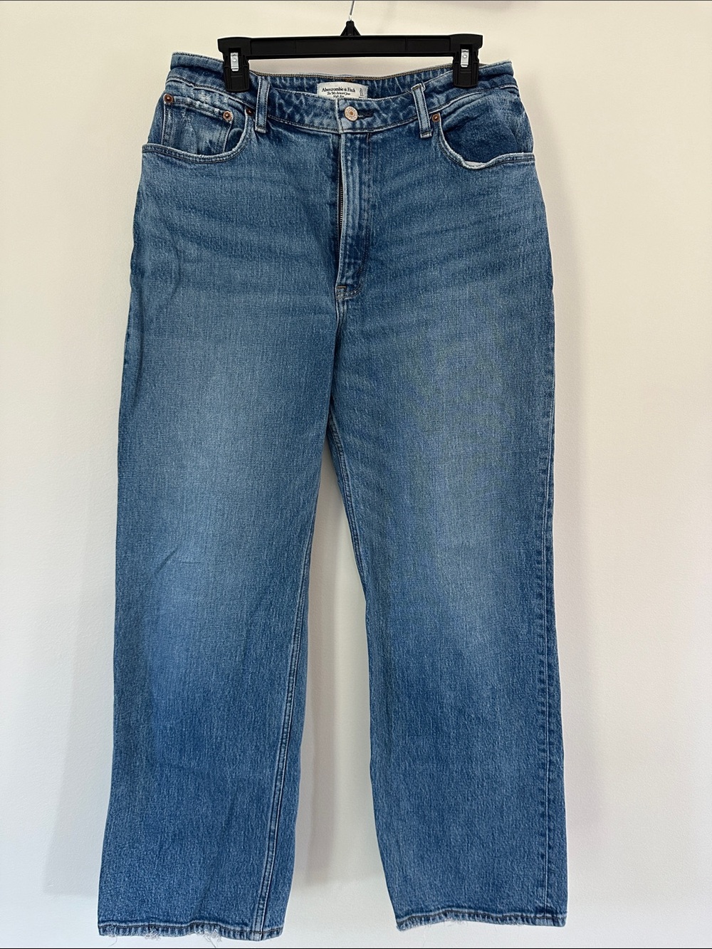 Abercrombie & Fitch women Light Blue Straight Jeans